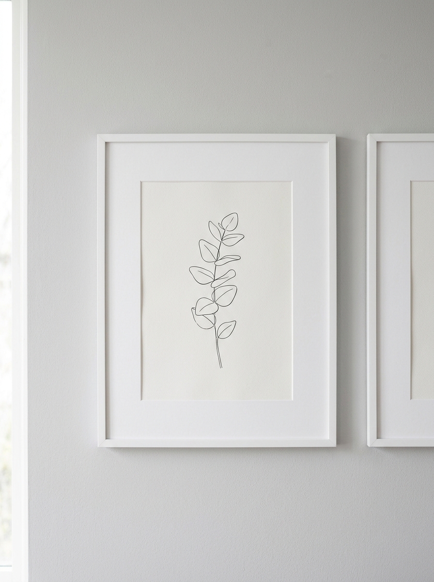 Gallery White — clean minimalist white frame